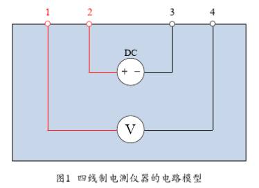 四線制電測(cè)儀器的電路模型